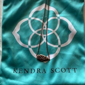 Kendra Scott Druzy Chocolate Arrow Necklace